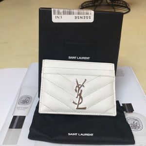 🎉SOLD🎉AUTHENTIC YSL LEATHER CARD CASE